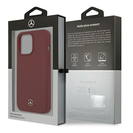 Mercedes MEHCP13XSILRE iPhone 13 Pro Max 6,7" czerwony/red hardcase Silicone Line