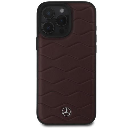 MERCEDES CASE DO IPHONE 16 PRO MAX 6.9 HARDCASE MB WAVES LEATHER OCHRONNE