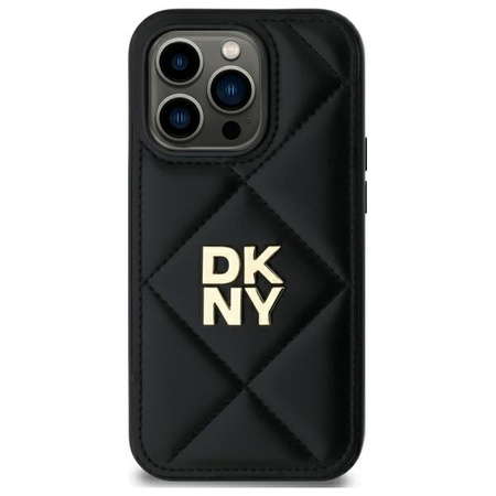 DKNY ETUI HARDCASE DO IPHONE 14 PRO MAX 6.7 QUILTED STACK LOGO OCHRONA