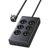 Listwa zasilająca UGREEN S622 6 gniazd 1.5m (czarna)