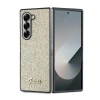 GUESS ETUI HARDCASE DO SAMSUNG GALAXY Z FOLD6 F956 GLITTER SCRIPT ZŁOTY