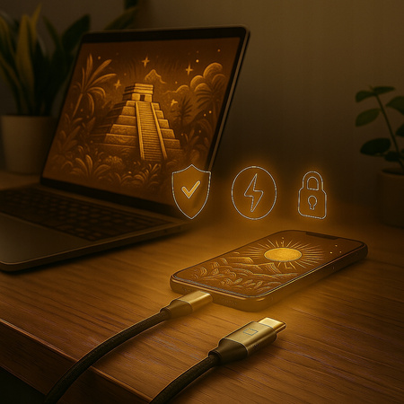 CO2 KRÓTKI KABEL USB-C SZYBKIE ŁADOWANIE DO SAMSUNG APPLE USB TYP C PD 240W