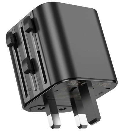 JELLICO uniwersalny adapter podróżny S7 Max 2500W Czarny