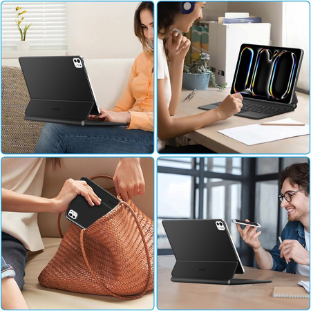 TECH-PROTECT SMARTCASE MAGNETIC + KEYBOARD IPAD PRO 13” 7 / 8 2024-2025 BLACK