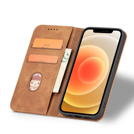 HURTEL ETUI CASE POKROWIEC MAGNETYCZNY DO IPHONE 12 PRO MAX PORTFEL Z KARTĄ