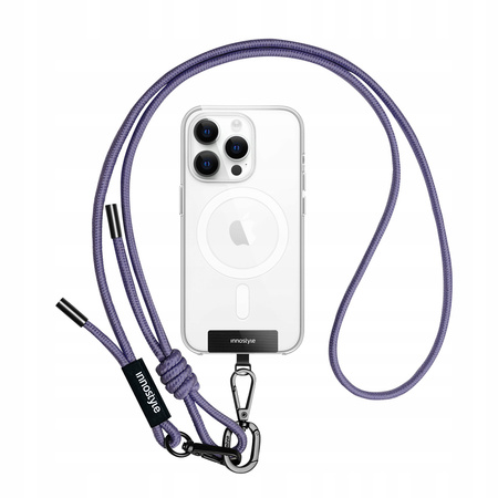 INNOSTYLE SMYCZ DO TELEFONU NA SZYJE WKŁADKA CROSSBODY MOCNA FIOLETOWA 6MM