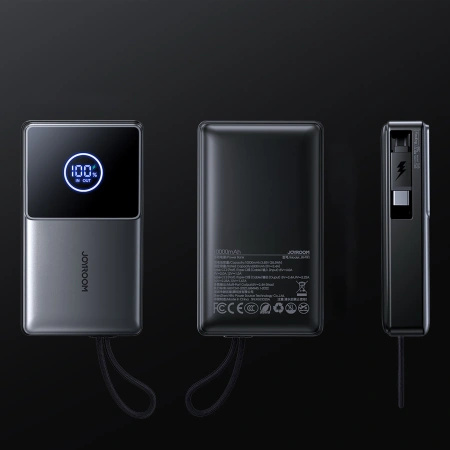 JOYROOM POWERBANK JR-PR1 10000MAH 22,5W Z WBUDEDZONYM KABLEM USB-C