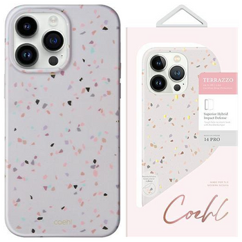 Etui Uniq Coehl Terrazzo na iPhone 14 Pro Max piaskowy/sandstone