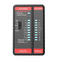 HABOTEST TESTER KABLI RJ11 RJ45 DO TELEFONÓW I KOMPUTERÓW POMIAR POŁĄCZENIA