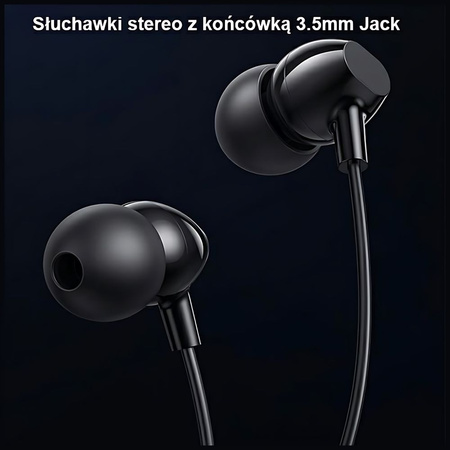 USAMS SŁUCHAWKI STEREO EP-47 3.5MM DO SMARTFONÓW IPHONE SAMSUNG HUAWEI 1,2M