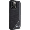 Etui BMW Perforated Twisted Line MagSafe na iPhone 15 Pro - czarne
