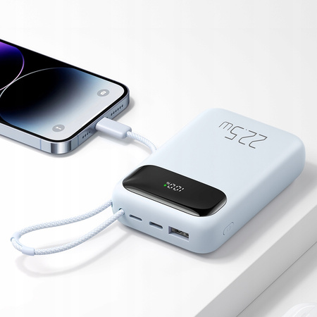 MCDODO POWERBANK 10000MAH WITH DISPLAY USB USB-C 22.5W + LIGHTNING CABLE