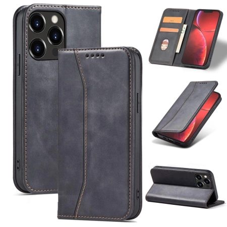 HURTEL ETUI CASE DO IPHONE 14 PRO MAGNETYCZNE Z KLAPKĄ PORTFEL I PODSTAWKA