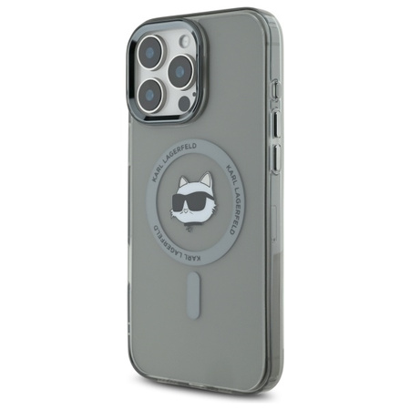 KARL LAGERFELD POKROWIEC DO IPHONE 16 PRO 6.3 METAL CHOUPETTE HEAD DO