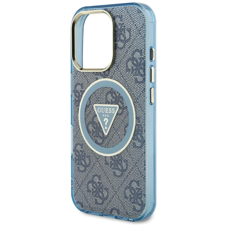 GUESS ETUI DO IPHONE 16 PRO MAX DO MAGSAFE IML METAL GLITTER CIRCLE