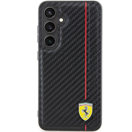 FERRARI ETUI HARDCASE DO SAMSUNG GALAXY S24 S921 CARBON PRINTED LINE