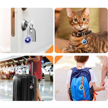 TECH-PROTECT ETUI DO AIRTAG 4-PACK DO APPLE AIRTAG OCHRONNE I PRZEŹROCZYSTE