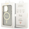 Etui Guess GUHMP14XHCMCGK na iPhone 14 Pro Max 6.7" - czarne Glitter Gold MagSafe