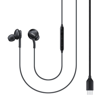 Samsung AKG przewodowe słuchawki dokanałowe USB Typ C czarny (EO-IC100BBEGEU)