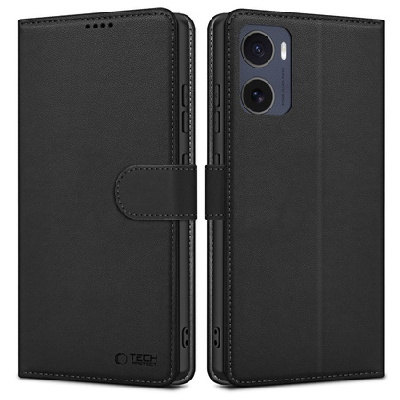 TECH-PROTECT ETUI WALLET DO MOTOROLA MOTO G05 E15 POKROWIEC OCHRONA MATOWY