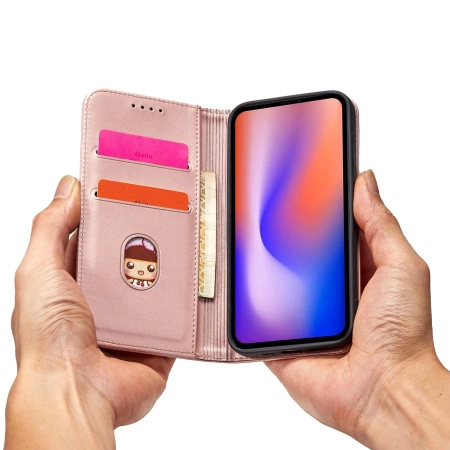 HURTEL ETUI MAGNETYCZNE DO IPHONE 12 PRO MAX Z PORTFELEM KARTĄ PODSTAWKĄ