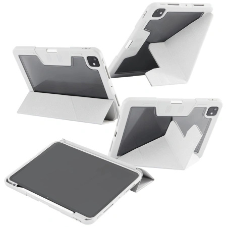 Etui Care by PanzerGlass Y fold do iPad Pro 11" 2025 / 2024 - jasnoszare