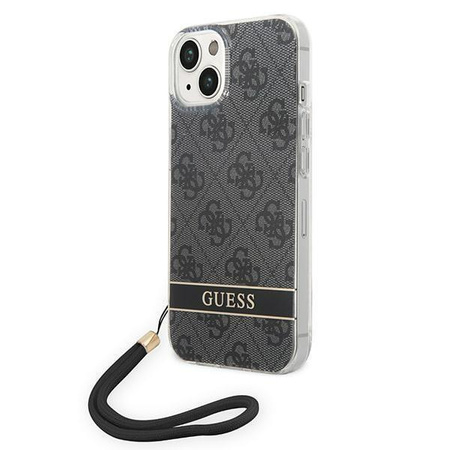 Guess GUOHCP14MH4STK iPhone 14 Plus 6,7" czarny/black hardcase 4G Print Strap