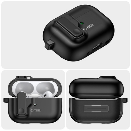 TECH-PROTECT SLIM HOOK DO APPLE AIRPODS PRO 1 2 ZAMKNIĘCIE MAGNETYCZNE CASE