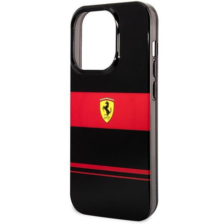 Etui Ferrari FEHMP14XUCOK na iPhone 14 Pro Max 6.7" - czarne IMD Combi Magsafe
