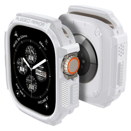 Etui Spigen Rugged Armor na Apple Watch Ultra 1 / 2 (49 mm) - białe