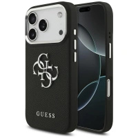 GUESS ETUI DO IPHONE 17 PRO GRANULOWANE LOGO 4G MAGNETYCZNE Z LOGO