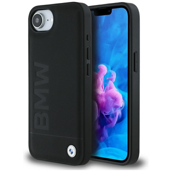 BMW ETUI TPU DO IPHONE 16E LEATHER HOT STAMP Z PEŁNĄ OCHRONĄ Z UDERZENIAMI