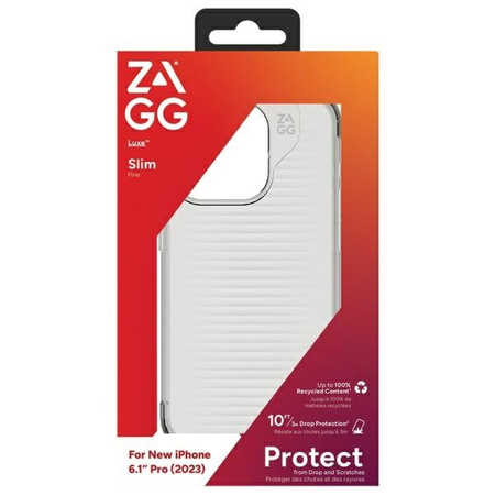 Etui ZAGG Luxe Snap do iPhone 15 Pro     przezroczysty/clear