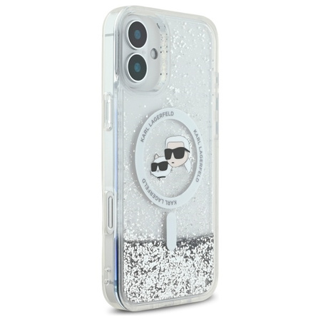 KARL LAGERFELD ETUI TRANSPARENT DO IPHONE 16 6.1 DO MAGSAFE Z LIQUID