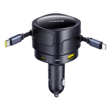 BASEUS ŁADOWARKA SAMOCHODOWA 90W 2X USB-C DO TELEFONÓW Z KABLEM USB-C
