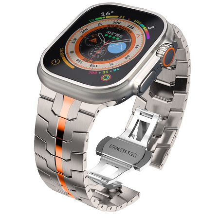 TECH-PROTECT STAINLESS LINE PASEK DO APPLE WATCH 6 7 8 9 10 SE ULTRA 44 45