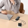 Hub USB-C Baseus Metal Gleam II 10w1 HDMI USB-A USB-C RJ45 SD/TF - szary