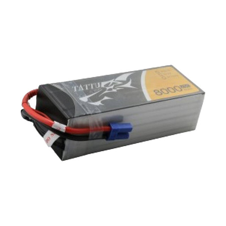 TATTU AKUMULATOR LIPO 8000MAH 22.2V 25C 6S1P DO DRONÓW RC Z KONEKTOREM EC5