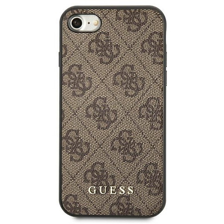 GUESS CASE HARD DO IPHONE SE 2022 SE 2020 7 8 LOGO METAL GOLD 4G COLLECTION