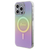 Etui Guess IML Iridescent MagSafe na iPhone 15 Pro - różowe