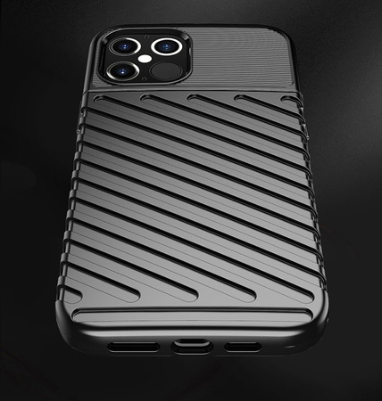 Thunder Case elastyczne pancerne etui pokrowiec iPhone 13 Pro Max zielony