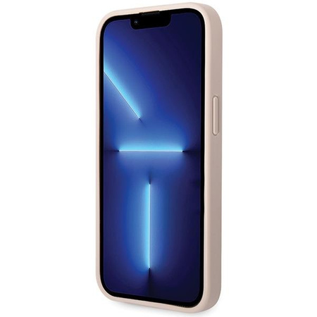 Etui Guess 4G Big Metal Logo na iPhone 15 - różowe