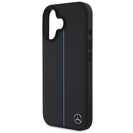 MERCEDES HARDCASE POKROWIEC DO IPHONE 16 6,1 MB BLUE LINE LEATHER