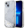 Etui Guess GUHCP14SLCSGSGH na iPhone 14 - białe Liquid Glitter Marble