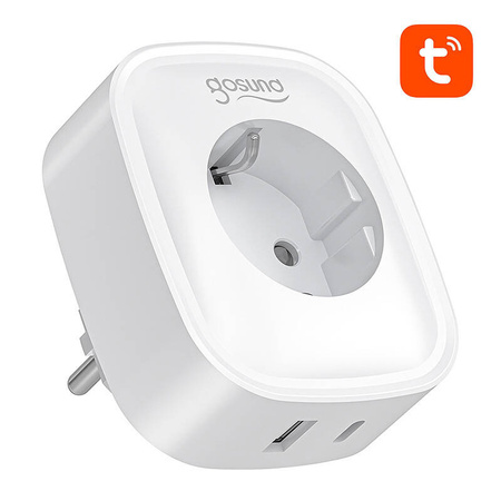 GOSUND GNIAZDO WIFI BLUETOOTH 16A SP6 DO TUYA Z PORTEM USB-C 20W SMART HOME
