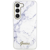 Etui Guess GUHCS23MPCUMAH S23+ S916 - białe Marble