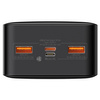 Baseus Bipow powerbank z szybkim ładowaniem 30000mAh 20W czarny (Overseas Edition) + kabel USB-A - Micro USB 0.25m czarny (PPBD050401)