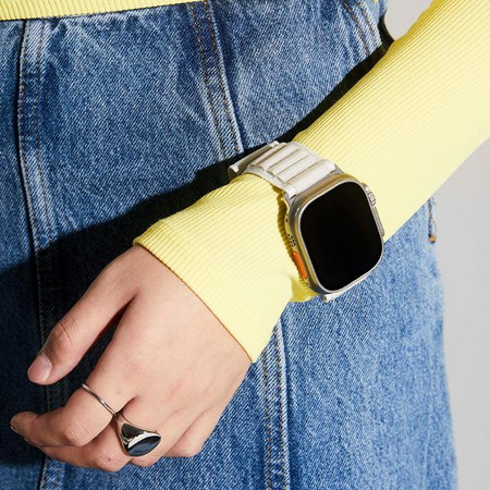 Skinarma pasek Kobu Apple Watch Ultra    49/46/45/44mm kość słoniowa/ivory
