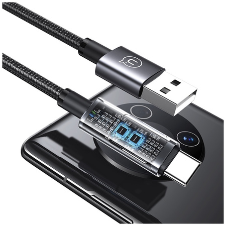 USAMS KABEL USB-C DO USB-A 66W 6A DO SZYBKIEGO ŁADOWANIA TELEFONÓW