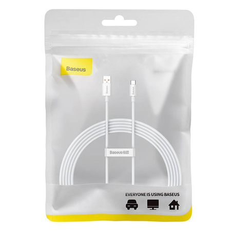 BASEUS KABEL USB-C DO TELEFONU 100W 2M DO SZYBKIEGO ŁADOWANIA I TRANSFERU